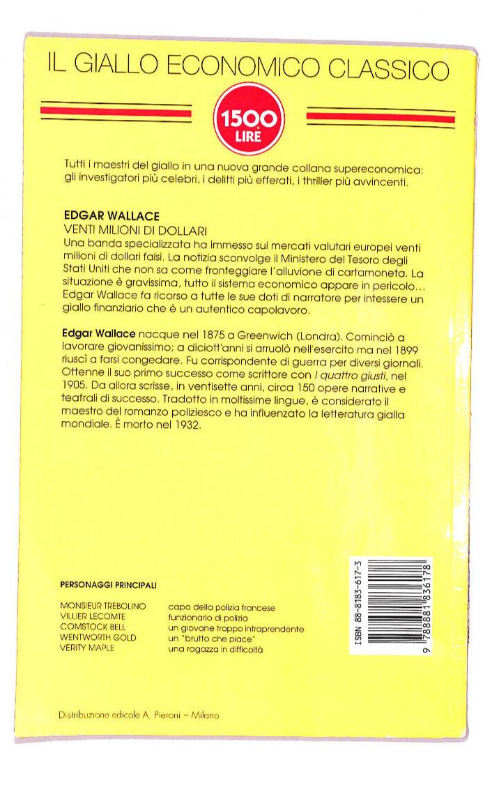 EBOND Venti Miloni Di Dollari Libro LI008457