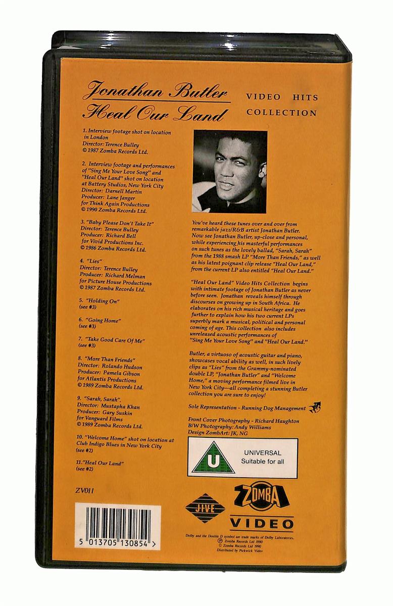 EBOND Heal Our Land Jonathan Butler No Ita In Lingua Inglese VHS VH003775