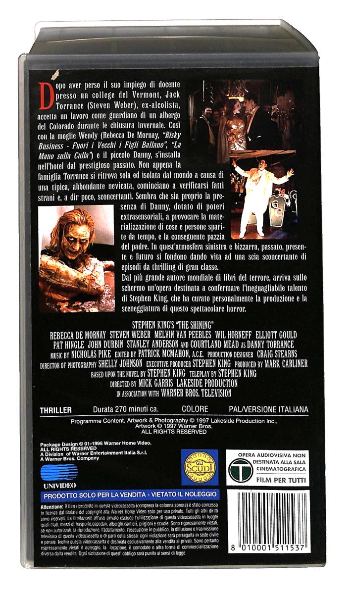 EBOND Shining Parte Prima e Seconda Wb 2 VHS VH004551