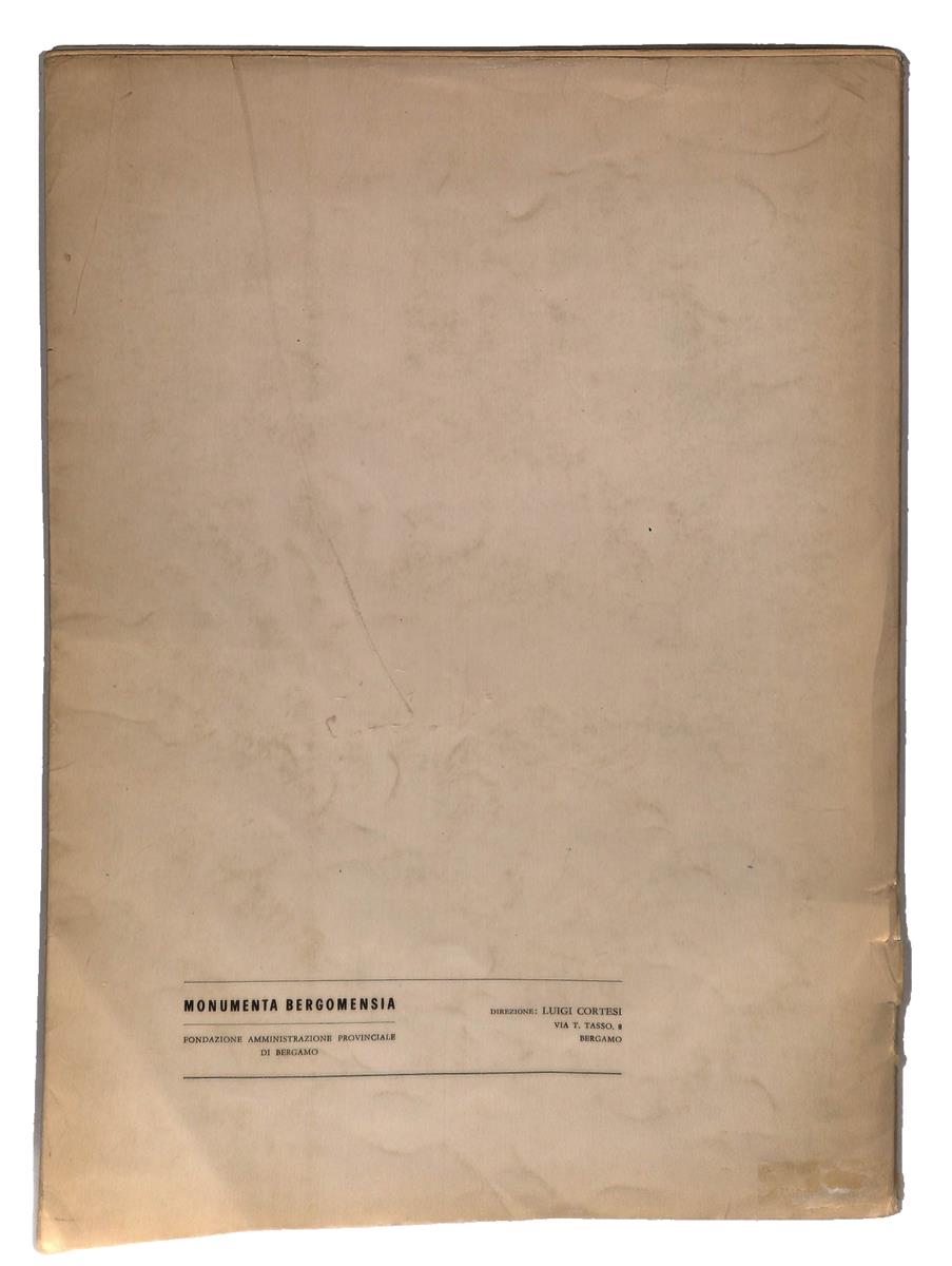 EBOND Roma 1806 Bergamo 1858 59 Monumenta Bergomensia Xii Ronzoni Libro LI043486