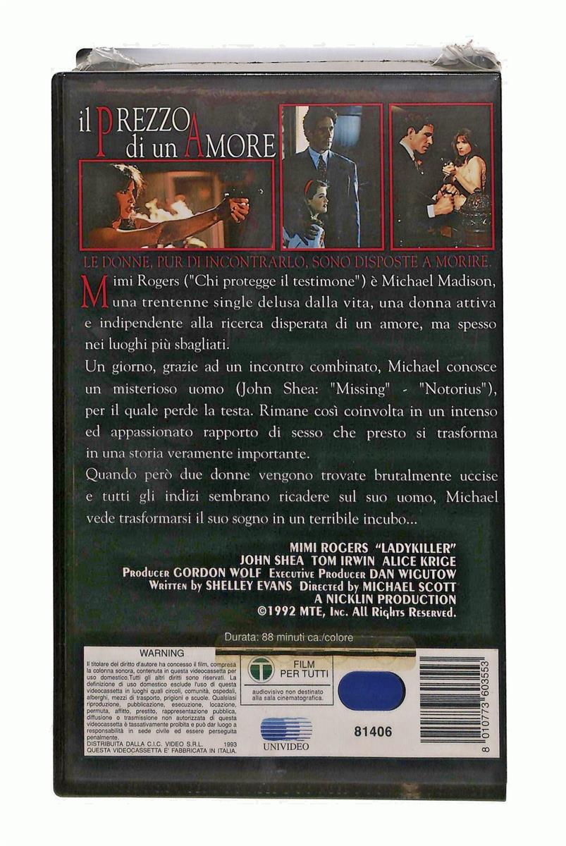 EBOND Il Prezzo Di Un Amore Universal Cic VHS VH005007