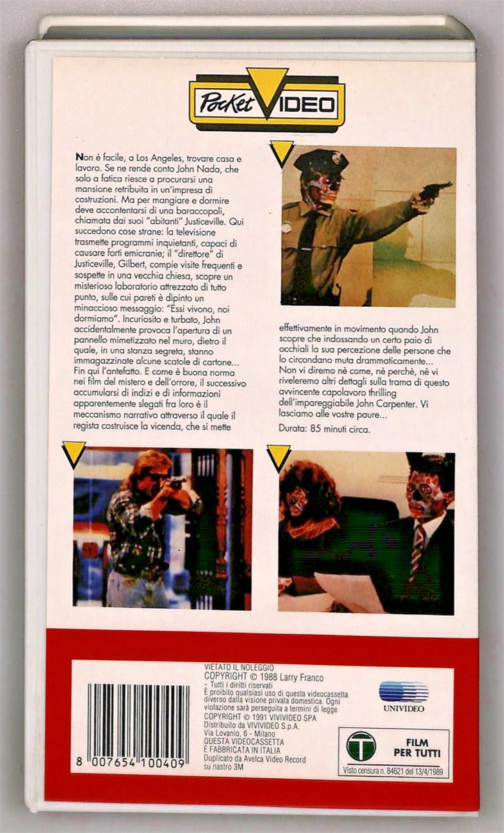 EBOND Essi Vivono Vivivideo VHS VH004818