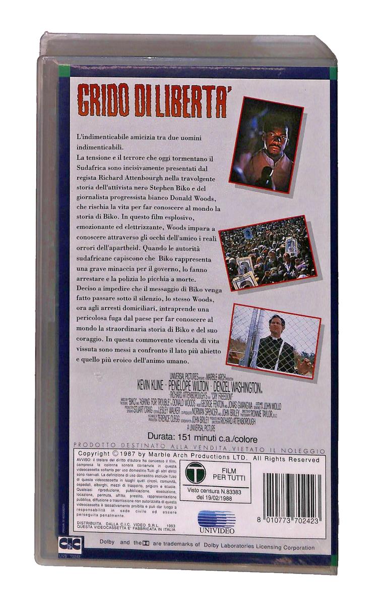 EBOND Grido Di Liberta Universal Cic VHS VH003504
