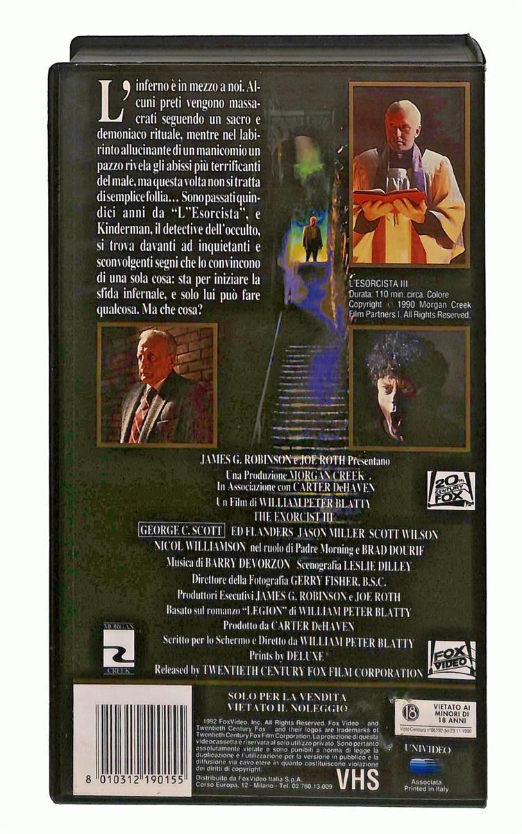 EBOND L Esorcista Iii W P Blatty VHS VH005082