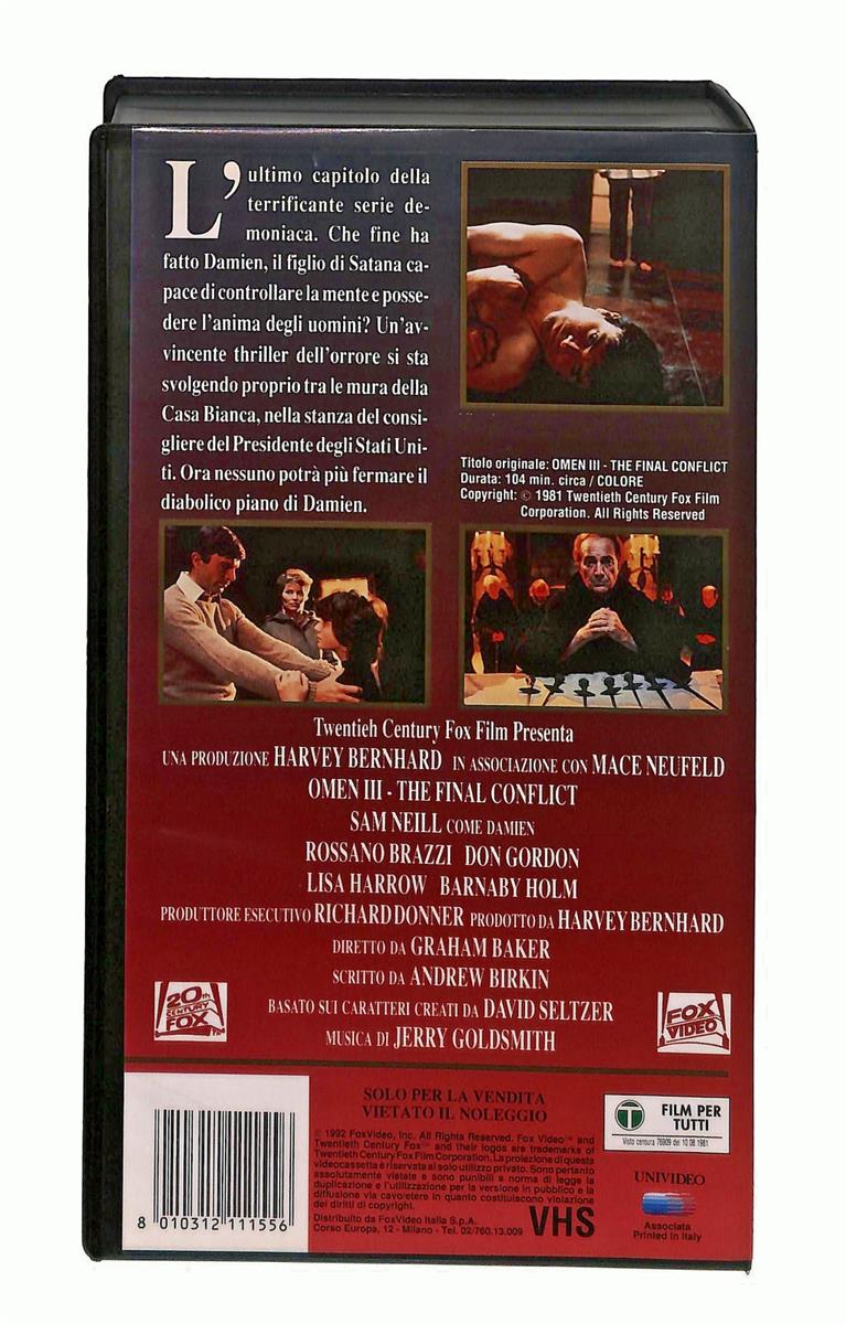 EBOND Omen Iii Silver & Gold Fox VHS VH003831