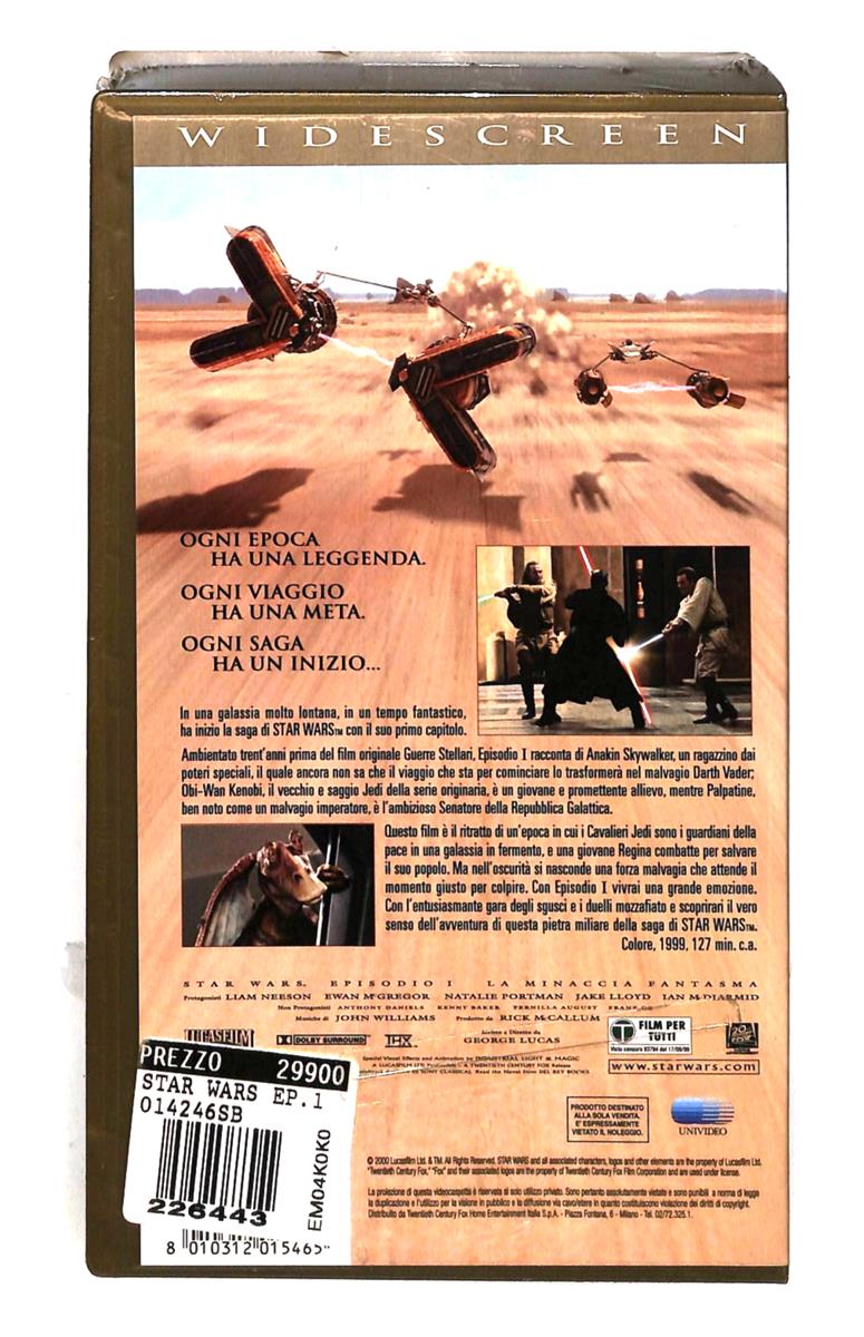 EBOND Star Wars I La Minaccia Fantasma Fox VHS VH004467