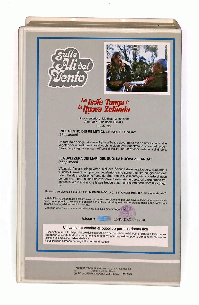 EBOND Le Isole Tonga e La Nuova Zelanda Sulle Ali Del Vento VHS VH002858