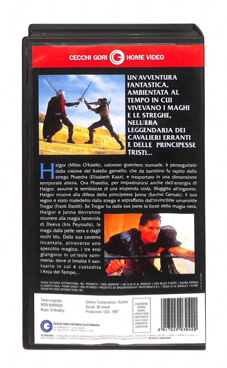 EBOND Iron Warrior Cecchi Gori Home Video VHS VH004385