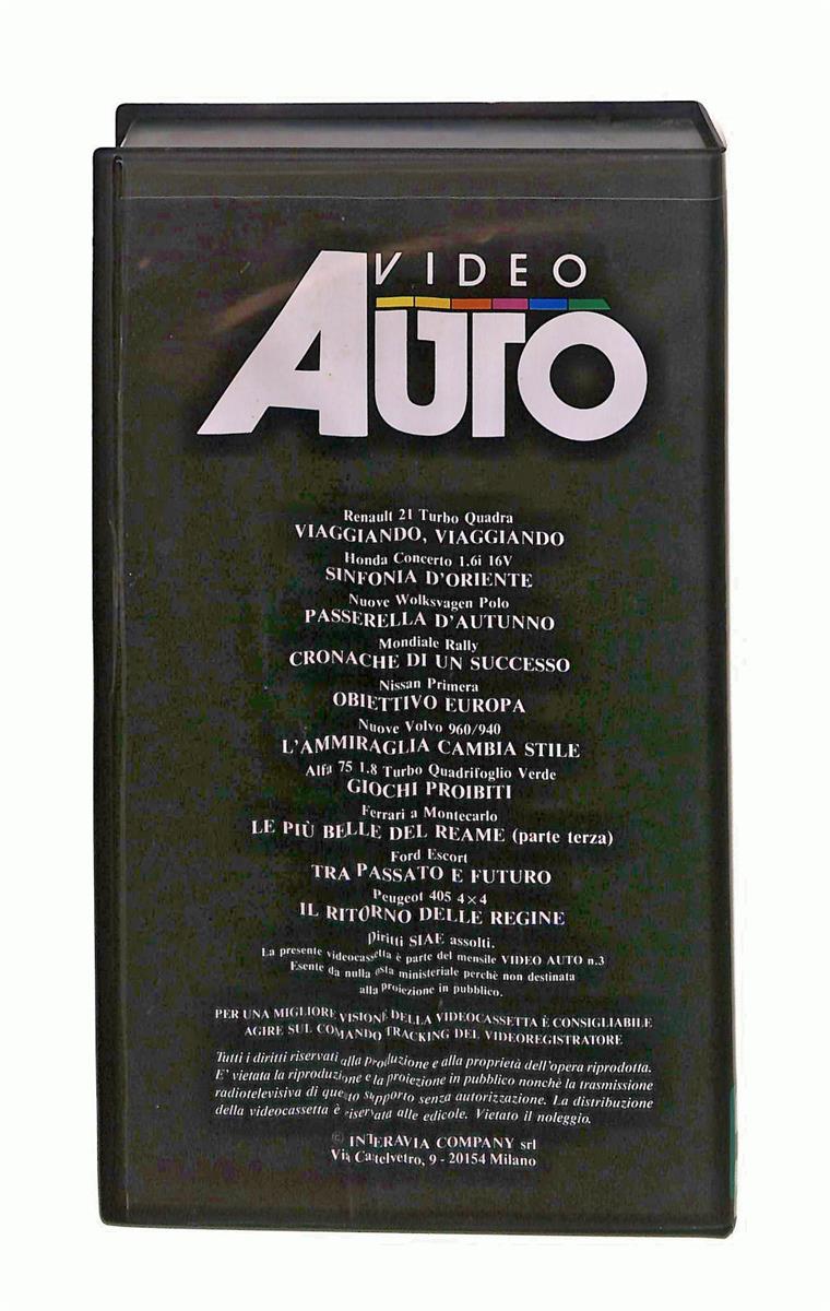 EBOND Video Auto N 3 Renault Mondiale Rally VHS VH002653