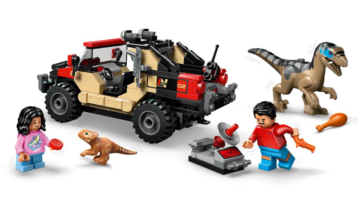 LEGO 76972 Fuga dal Raptor sul fuoristrada