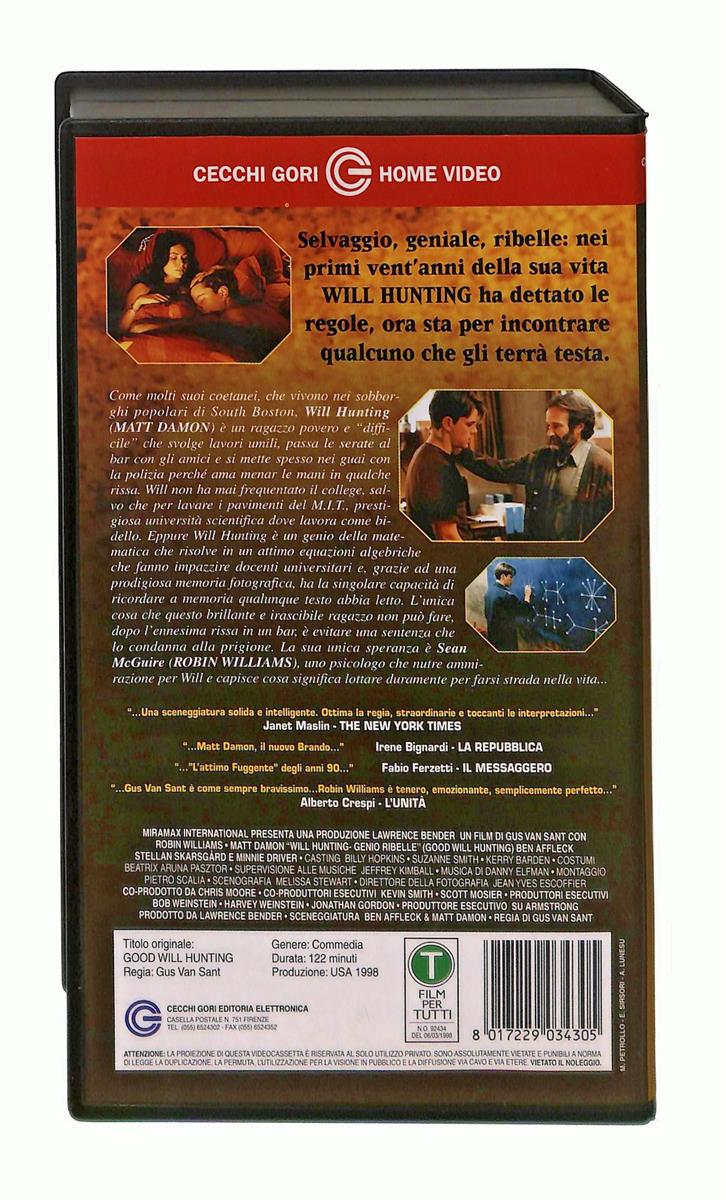 EBOND Will Hunting Genio Ribelle Cecchi Gori VHS VH003169
