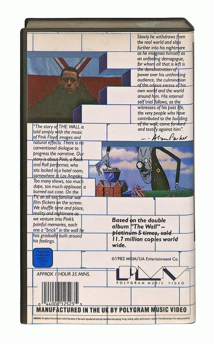 EBOND Pink Floyd The Wall No Ita VHS VH002306