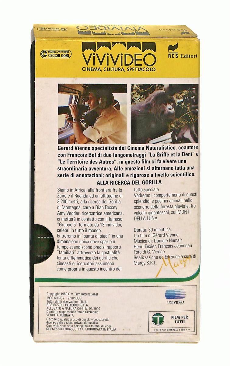 EBOND Alla Ricerca Del Gorilla Vivivideo VHS VH003938