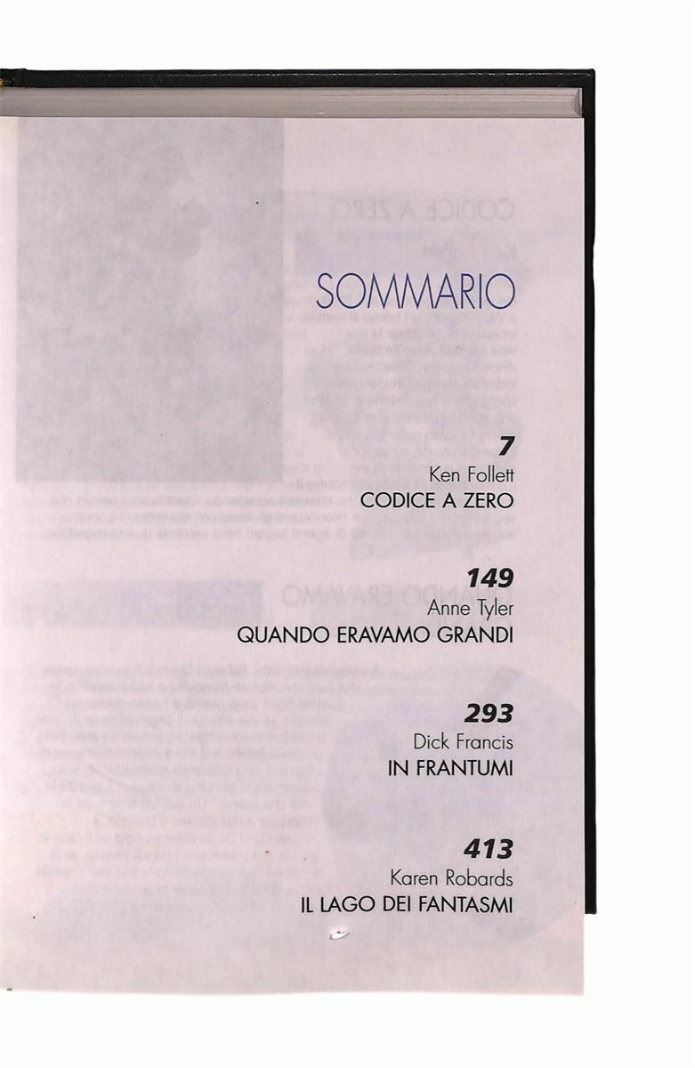 EBOND Selezione Della Narrativa Mondiale Codice Zero Quando Libro LI043829