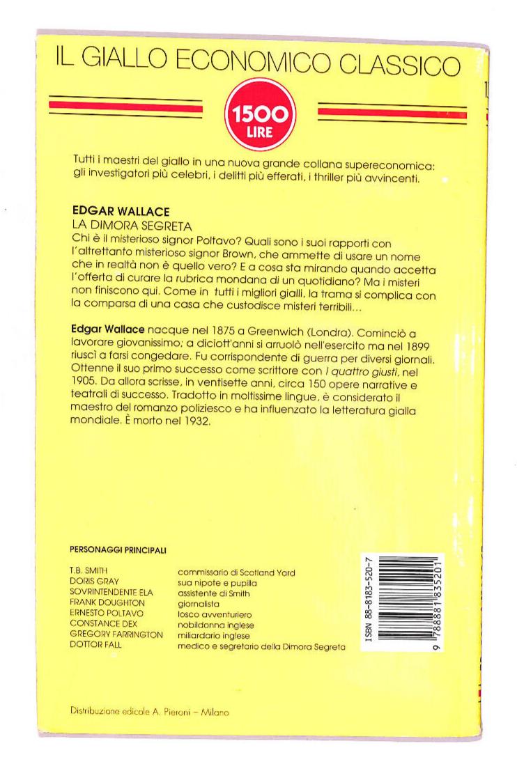 EBOND La Dimora Segreta Libro LI008459