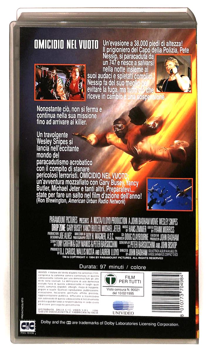 EBOND Omicidio Nel Vuoto Paramount Cic VHS VH004954