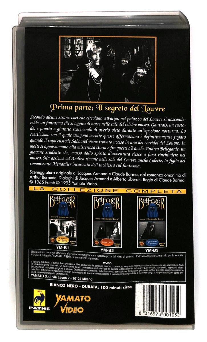 EBOND Belfagor N 1 Il Segreto Del Louvre Yamato Video VHS VH004462