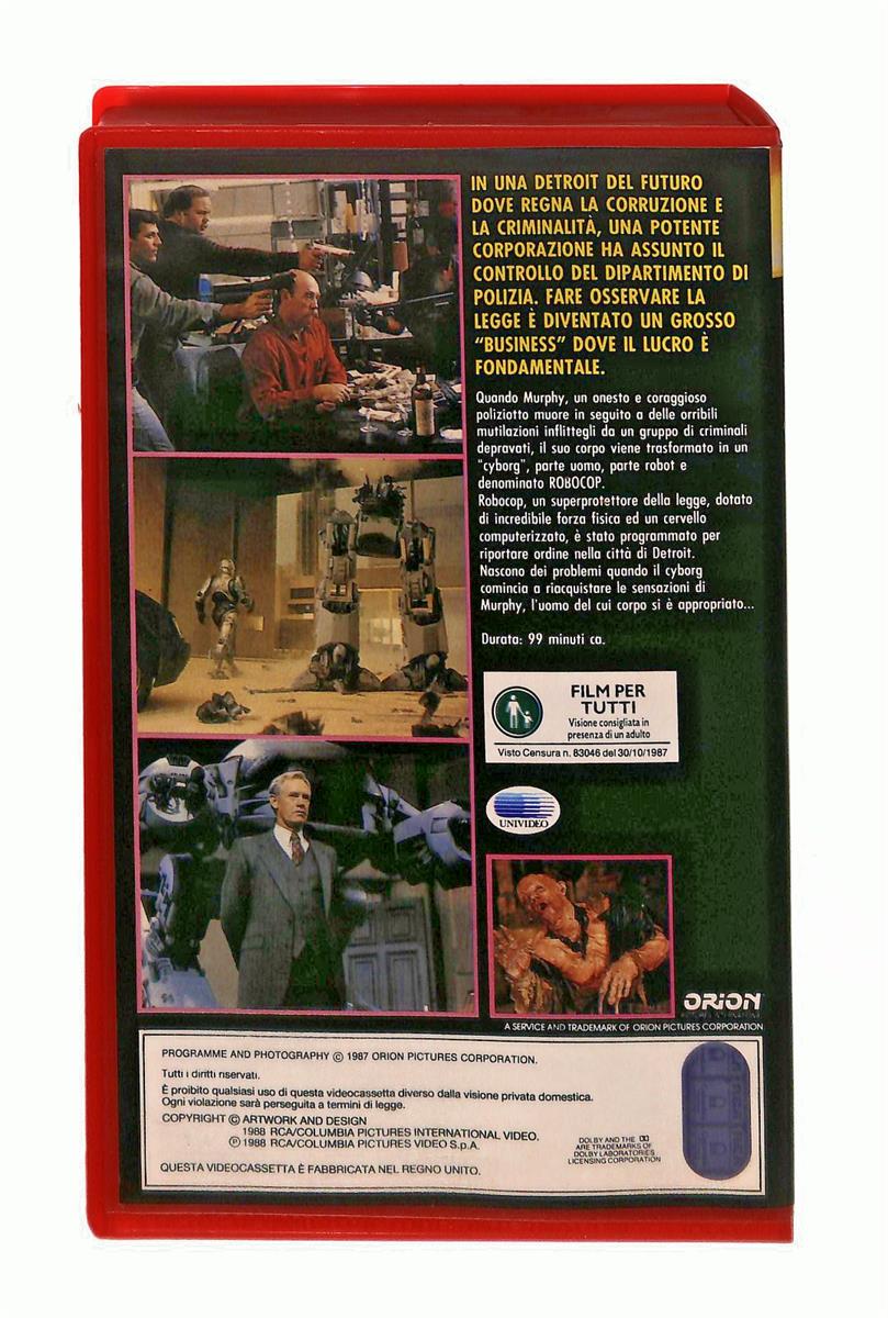 EBOND Robocop Il Futuro Della Legge Columbia VHS VH003382