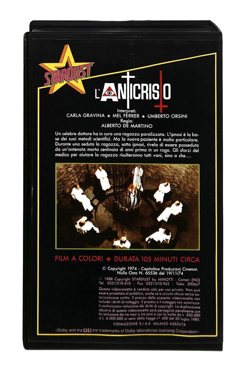 EBOND L Anticristo Stardust VHS VH004480