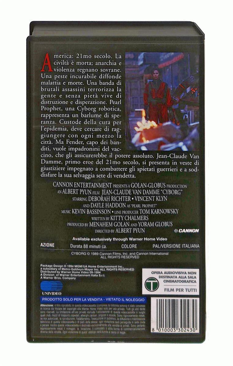 EBOND Cyborg Van Damme Gli Scudi Mgm Ua VHS VH002732