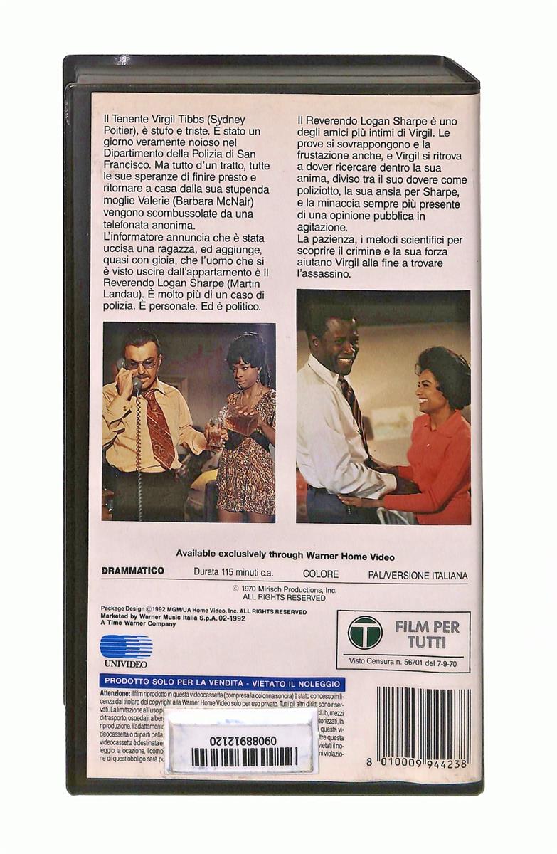 EBOND Omicidio Al Neon Per l Ispettore Tibbs Mgm Ua VHS VH002726