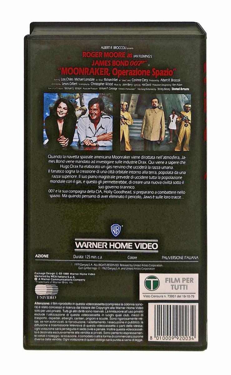 EBOND Moonraker Operazione Spazio James Bond 007 Wb VHS VH002258
