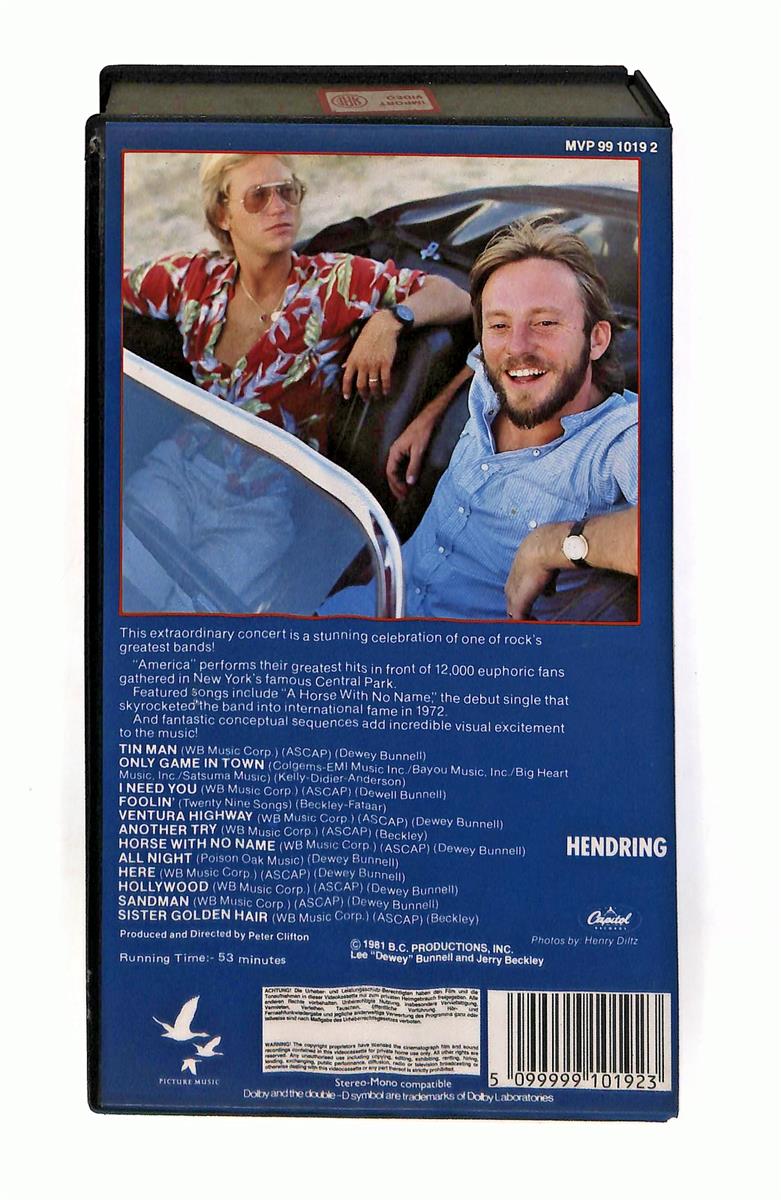 EBOND America Live In Central Park No Ita In Inglese VHS VH003636