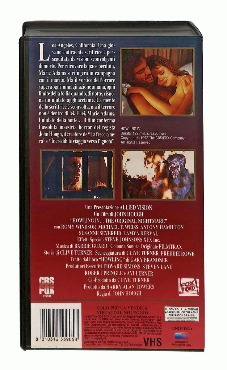EBOND Howling Iv Cbs Fox VHS VH004352
