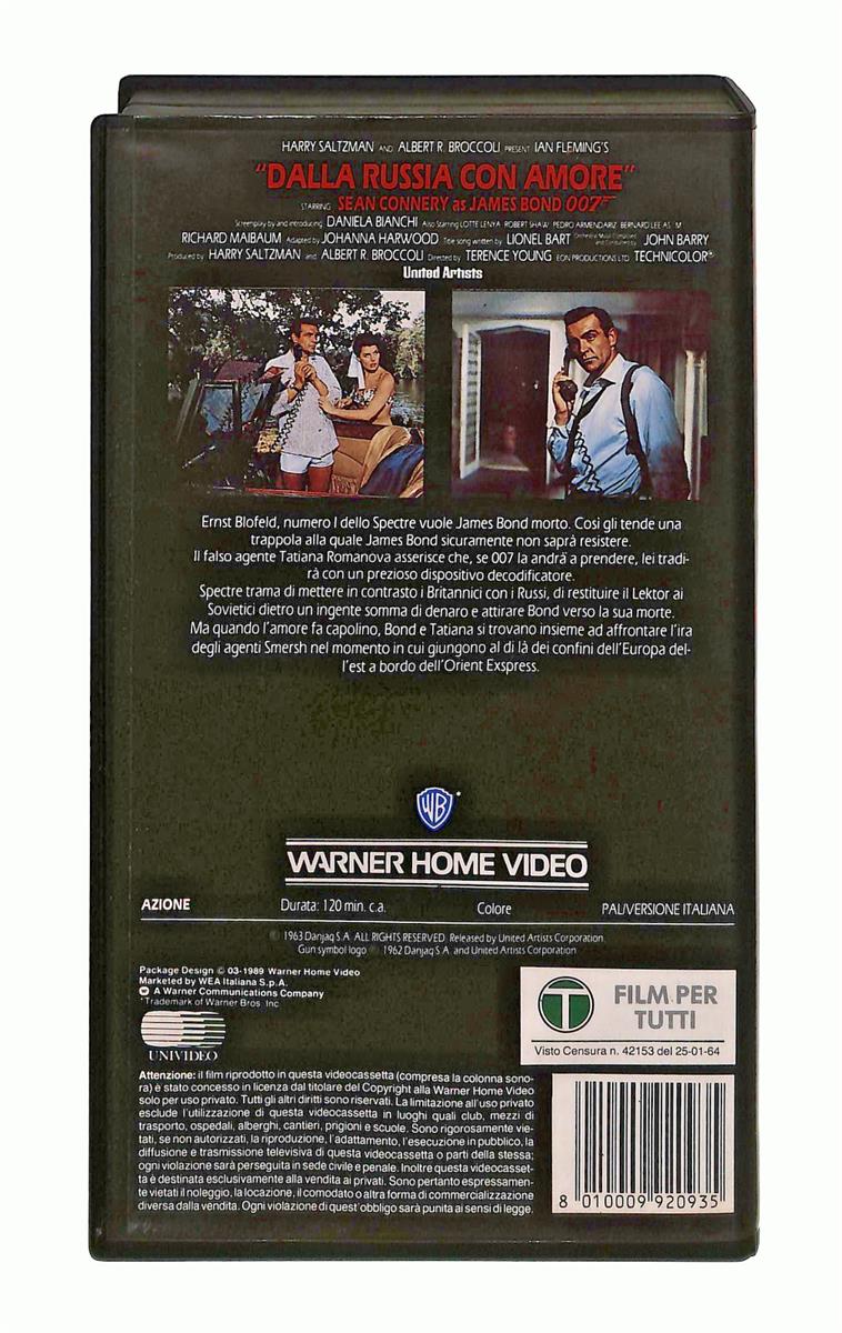 EBOND Dalla Russia Con Amore James Bond 007 Wb VHS VH002267
