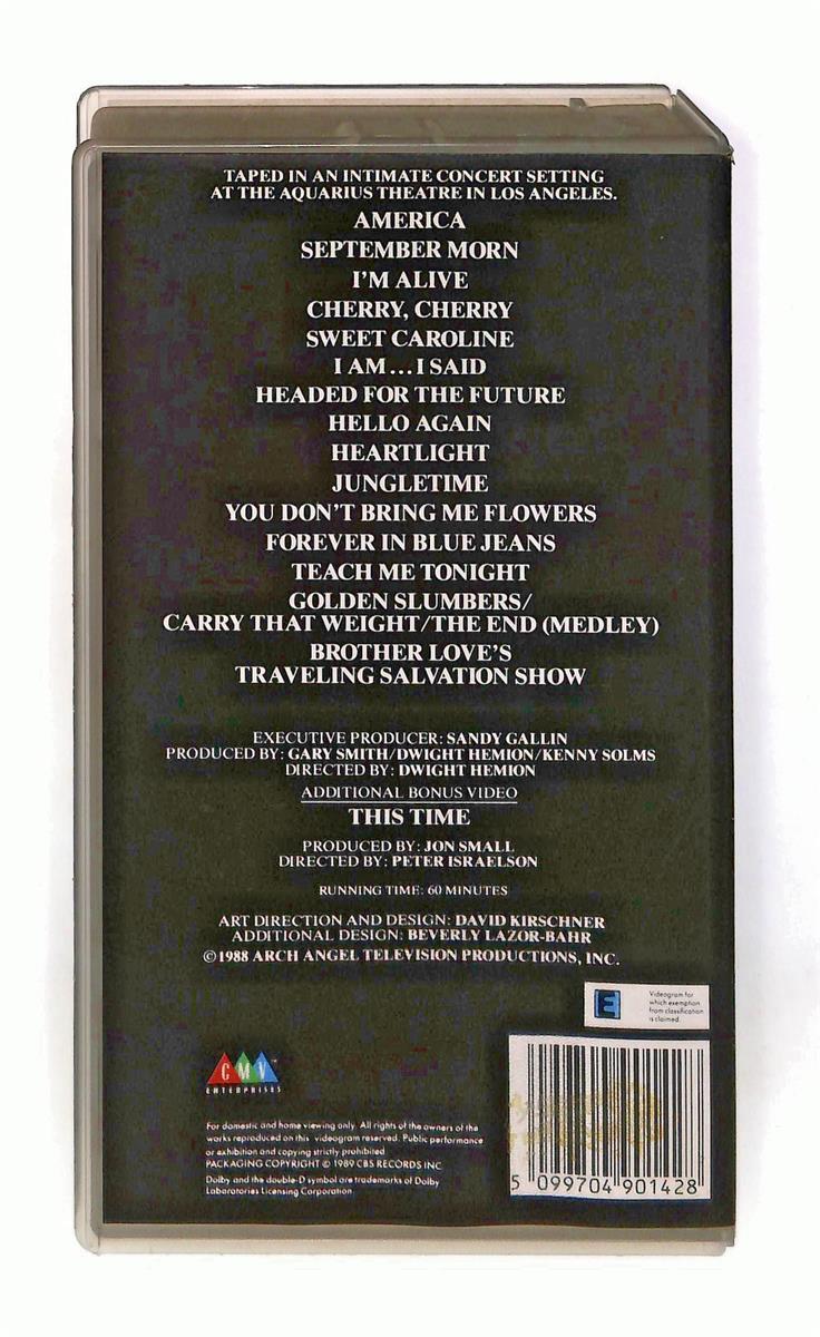 EBOND Neil Diamond Greatest Hits Live No Ita In Lingua Inglese VHS VH003621
