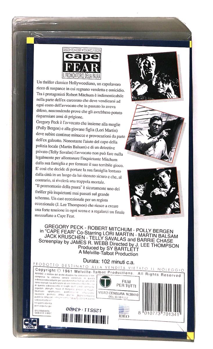 EBOND Cape Fear Il Promontorio Della Paura Universal Cic VHS VH003280