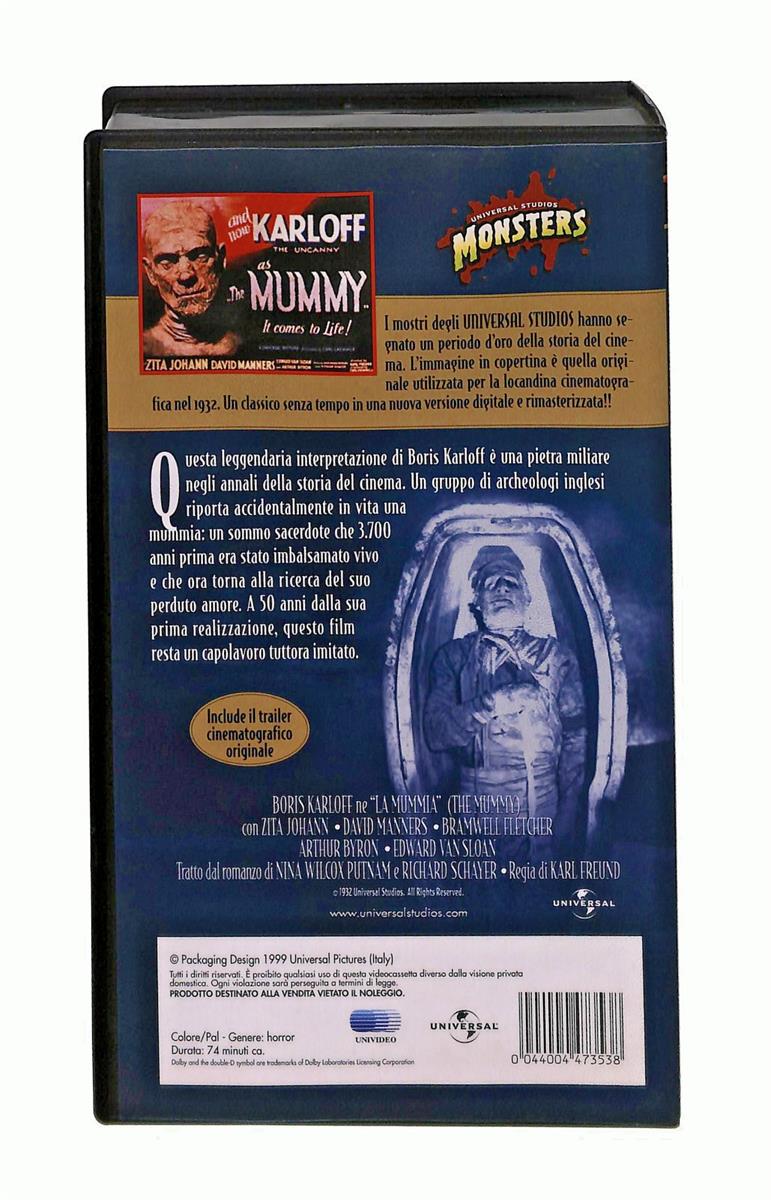 EBOND La Mummia Karloff Universal Classic Monster Collection VHS VH004434