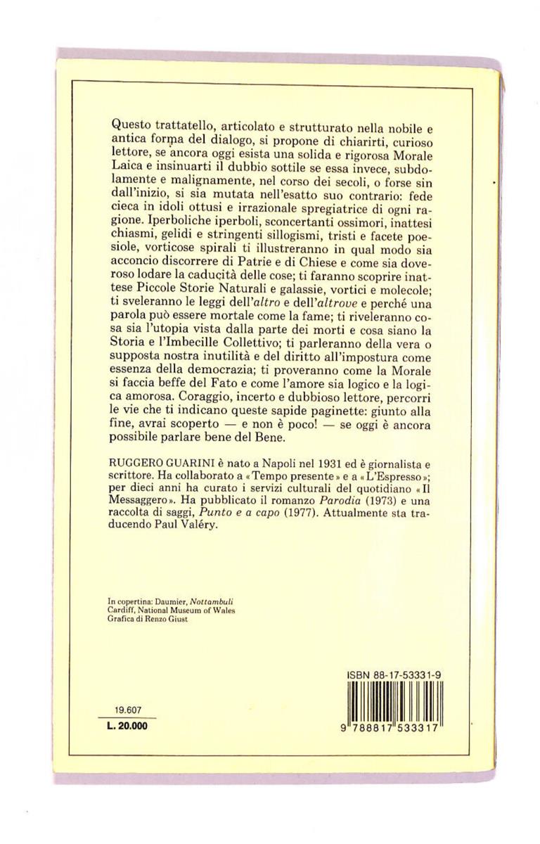 EBOND Breve Corso Di Morale Laica Libro LI010960