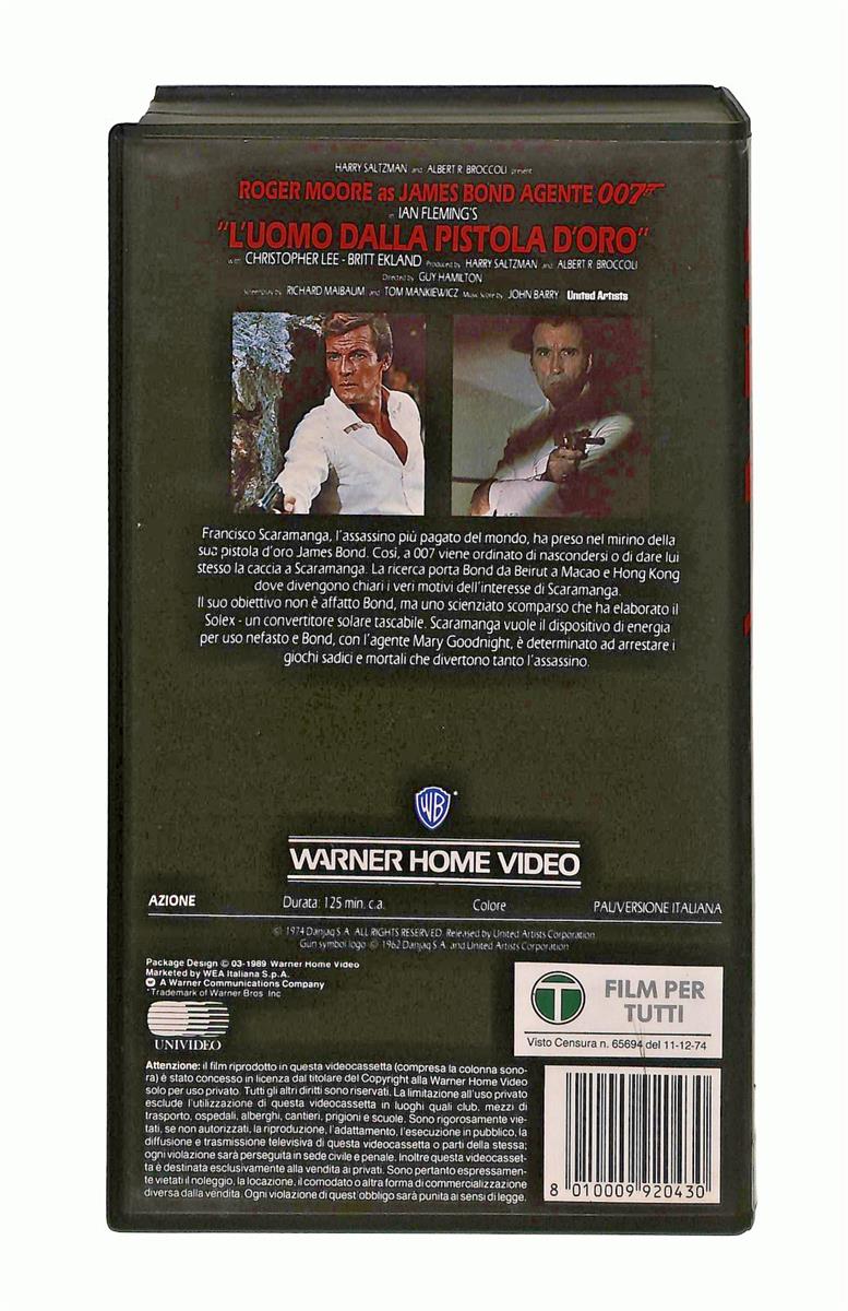 EBOND L Uomo Dalla Pistola d Oro James Bond 007 Wb VHS VH002254