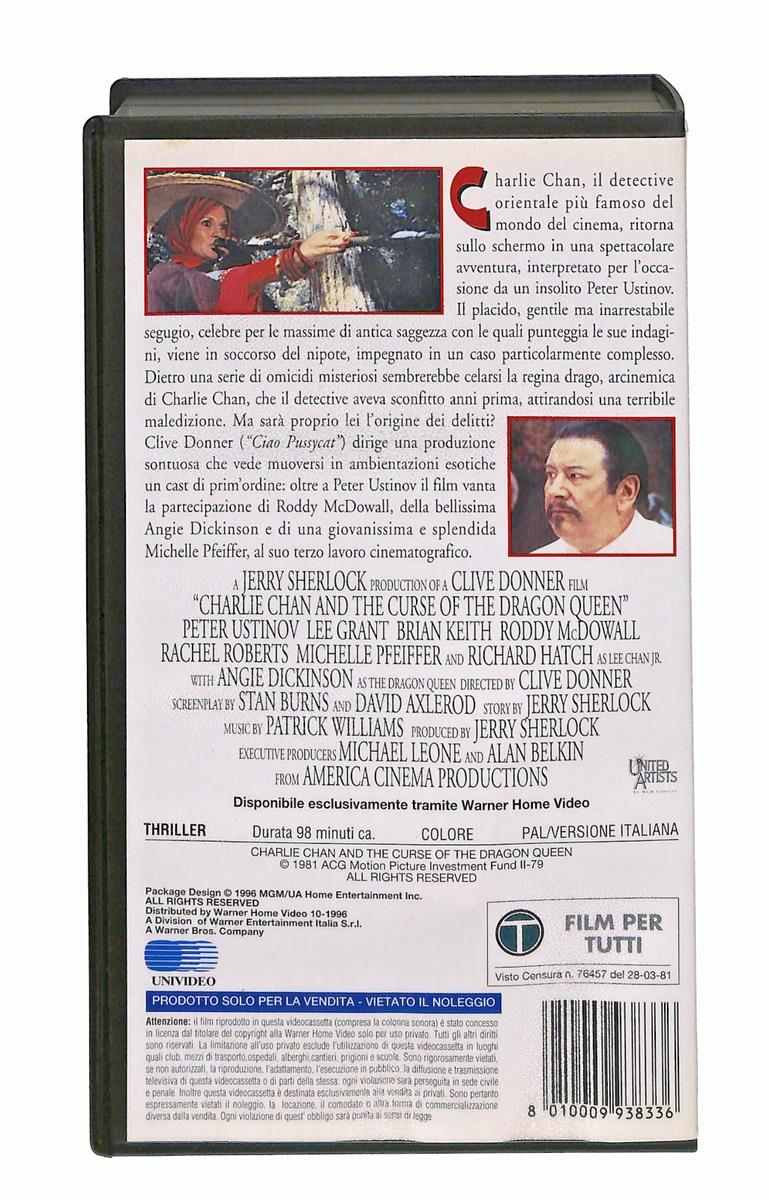 EBOND Charlie Chan e La Maledizione Della Regina Drago Mgm Ua VHS VH002271