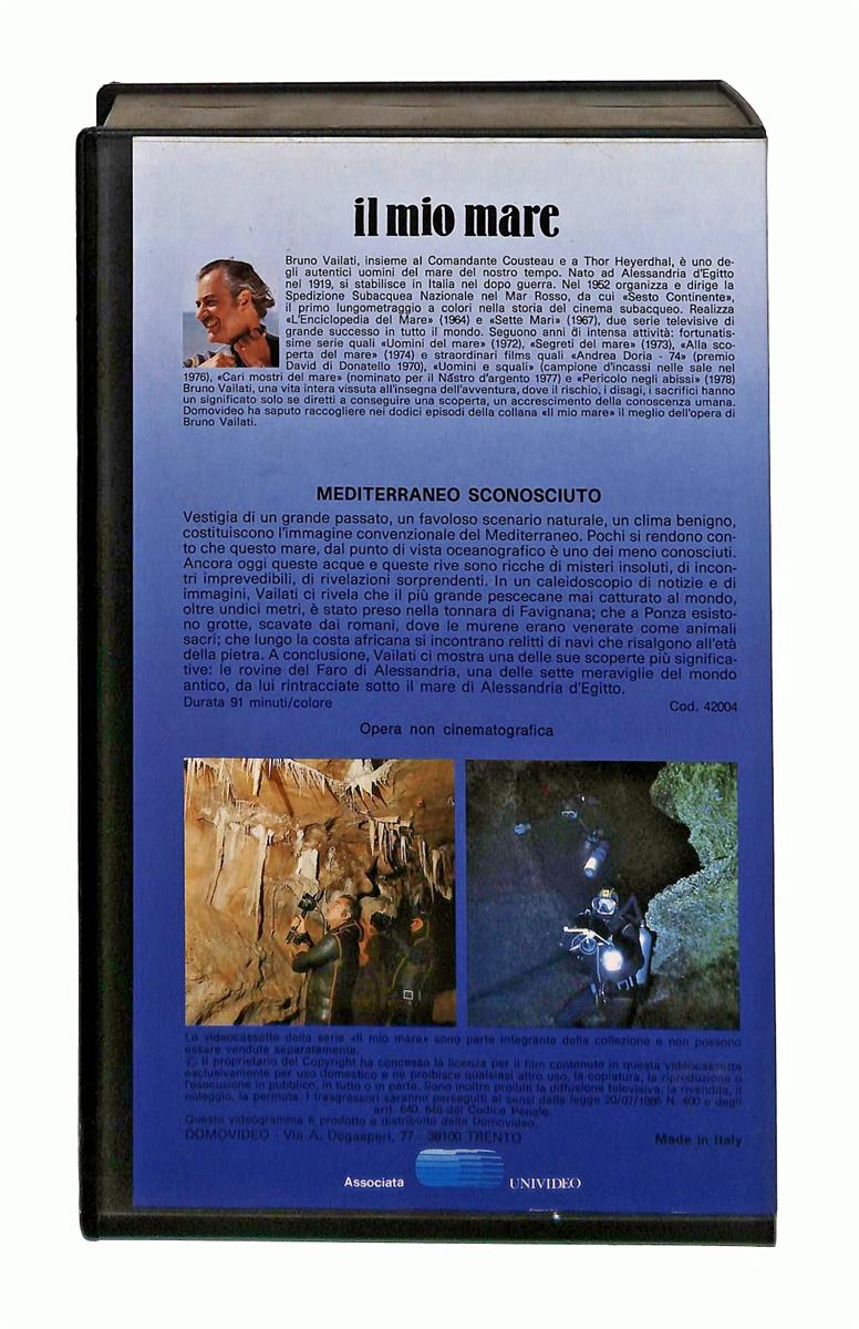 EBOND Mediterraneo Sconosciuto Video Adventure Domovideo VHS VH002867