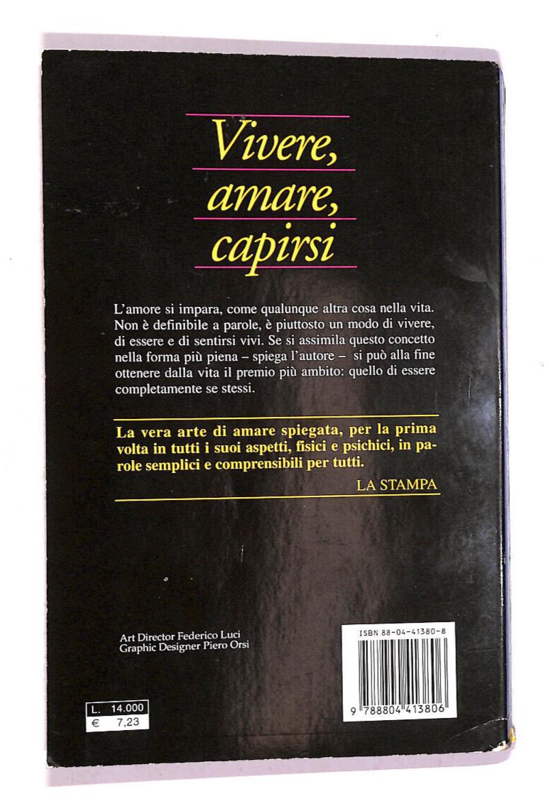 EBOND Vivere, Amare, Capirsi Libro LI008052