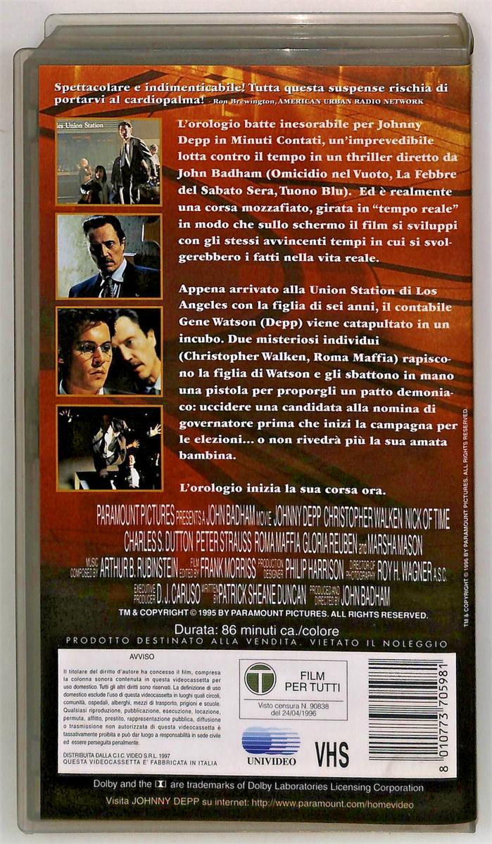 EBOND Minuti Contati Paramount Cic VHS VH005502