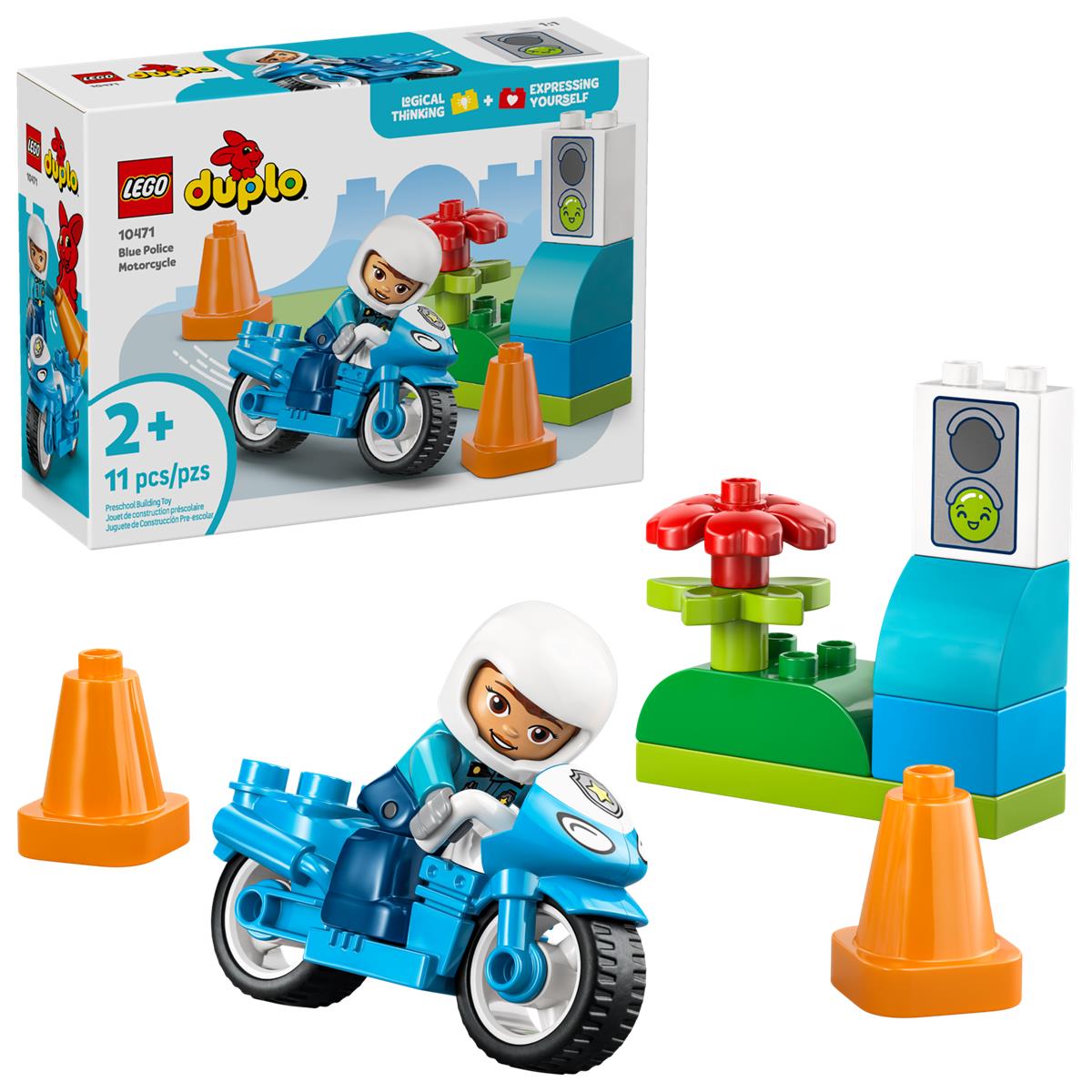 LEGO 10471 Motocicletta blu della Polizia