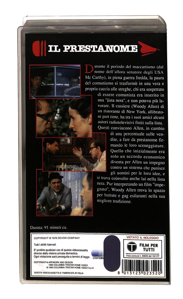 EBOND Woody Allen e Il Prestanome Winnners Columbia VHS VH002356