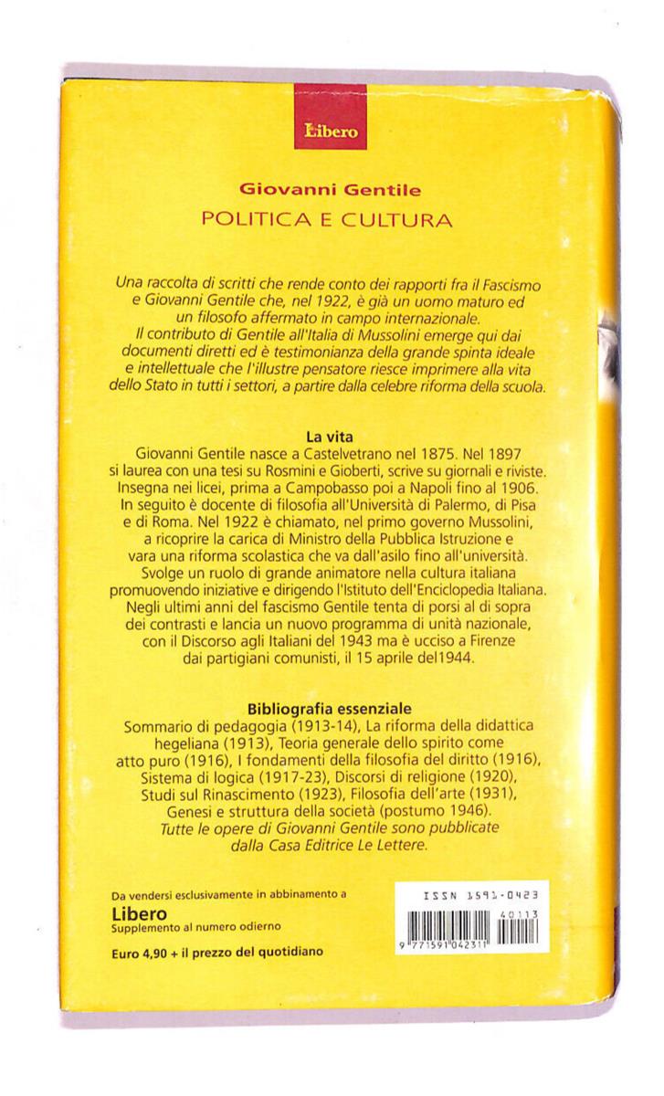EBOND Politica e Cultura Libro LI008759