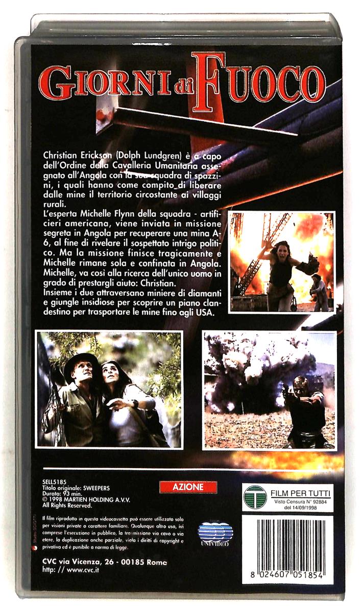 EBOND Giorni Di Fuoco Cvc VHS VH005282