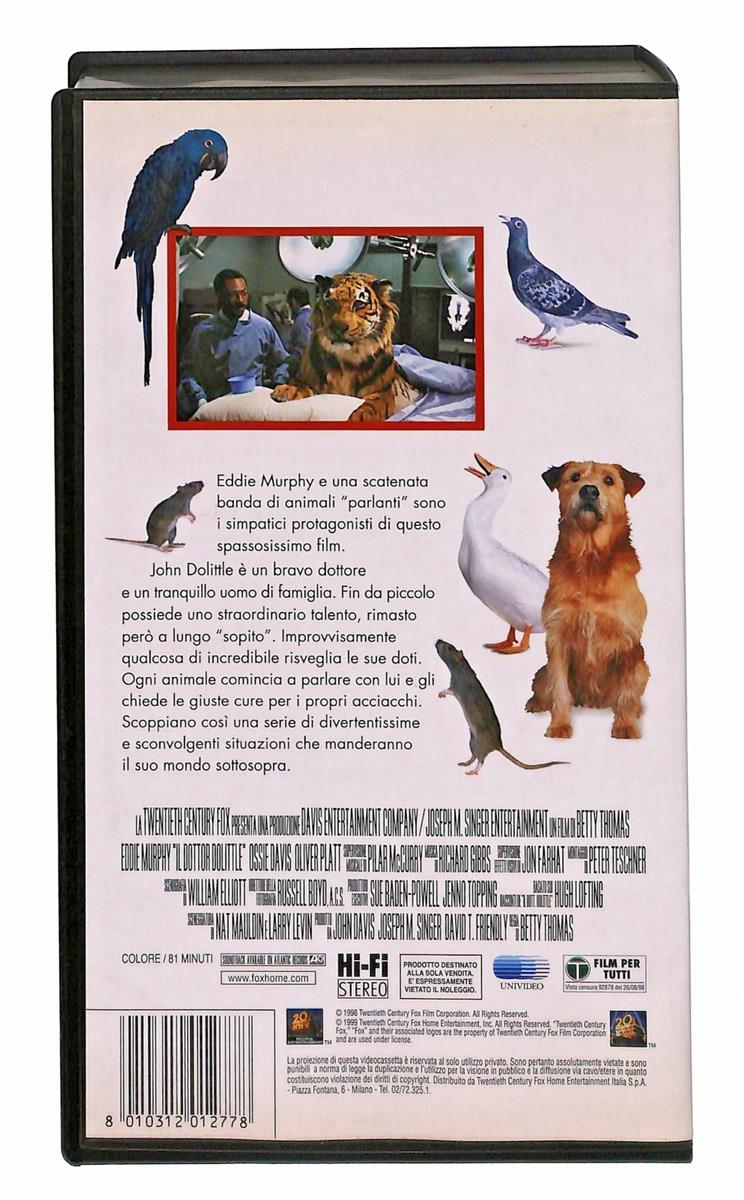 EBOND Il Dottor Dolittle Fox VHS VH004730