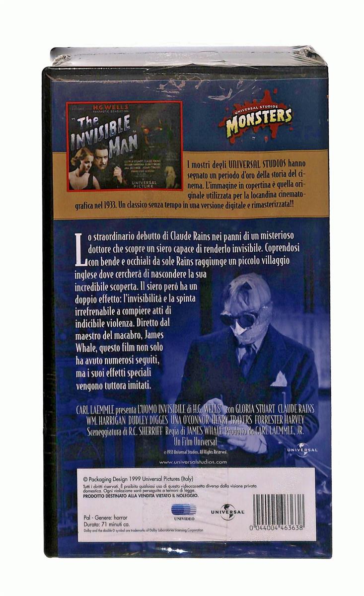 EBOND L Uomo Invisibile Universal Classic Monster Collection VHS VH004456