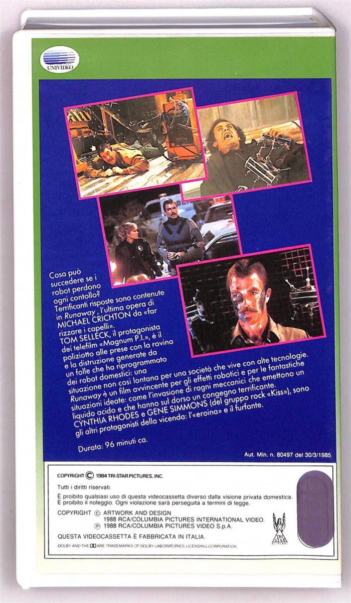 EBOND Runaway Columbia Winners VHS VH004558