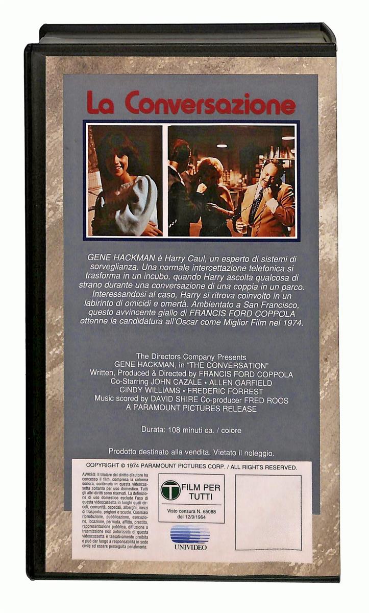 EBOND La Conversazione Universal Cic VHS VH004927