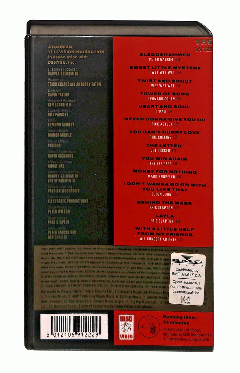 EBOND The Prince s Trust Rock Gala 1988 No Ita VHS VH002981