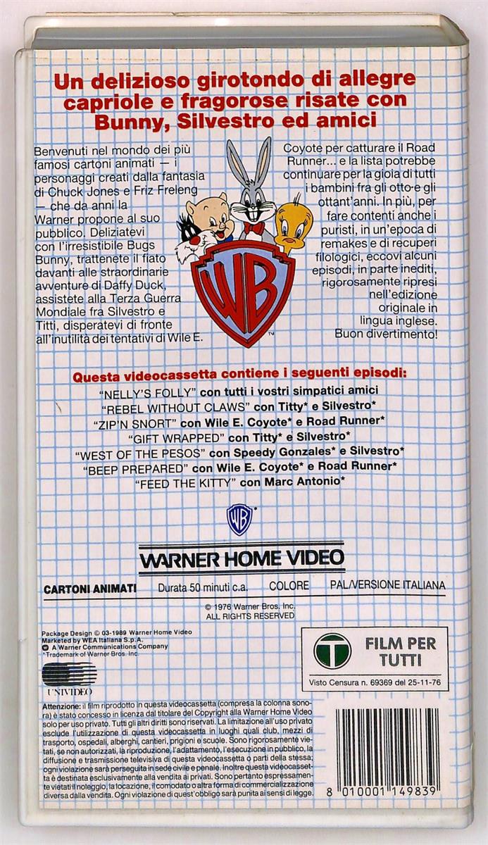 EBOND Cartoonshow N 8 Silvestro Gonzales Vincitori e Vinti Parte 2 VHS VH004719