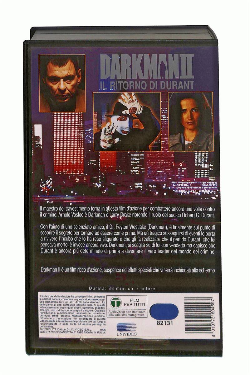EBOND Darkman Ii Il Ritorno Di Durant Universal Cic VHS VH002828