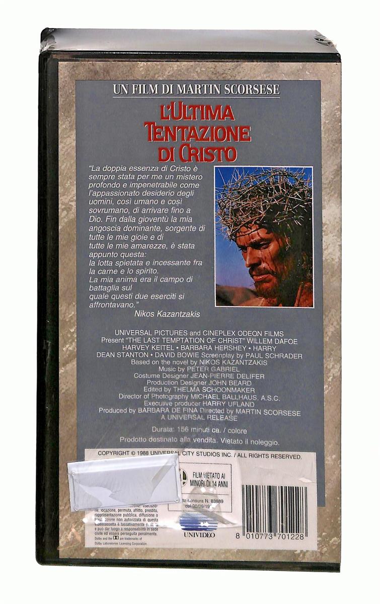 EBOND L Ultima Tentazione Di Cristo Universal Cic VHS VH003513